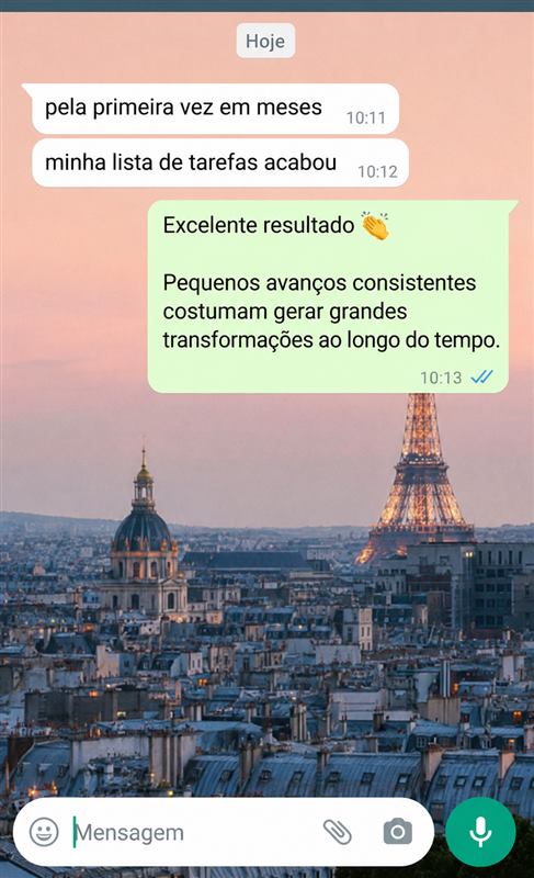 Minha ansiedade diminuiu muito