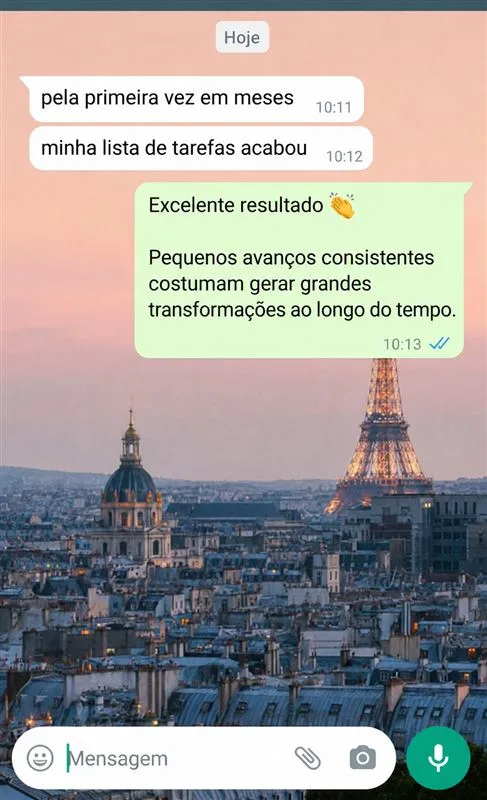 Minha ansiedade diminuiu muito